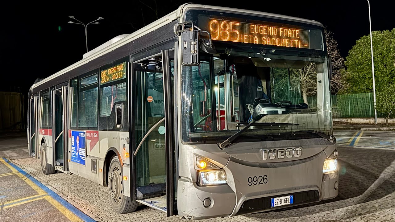 CABVIEW! Alla guida dell’IVECO Urbanway sulla linea 985 - BIS/Tuscia 9926