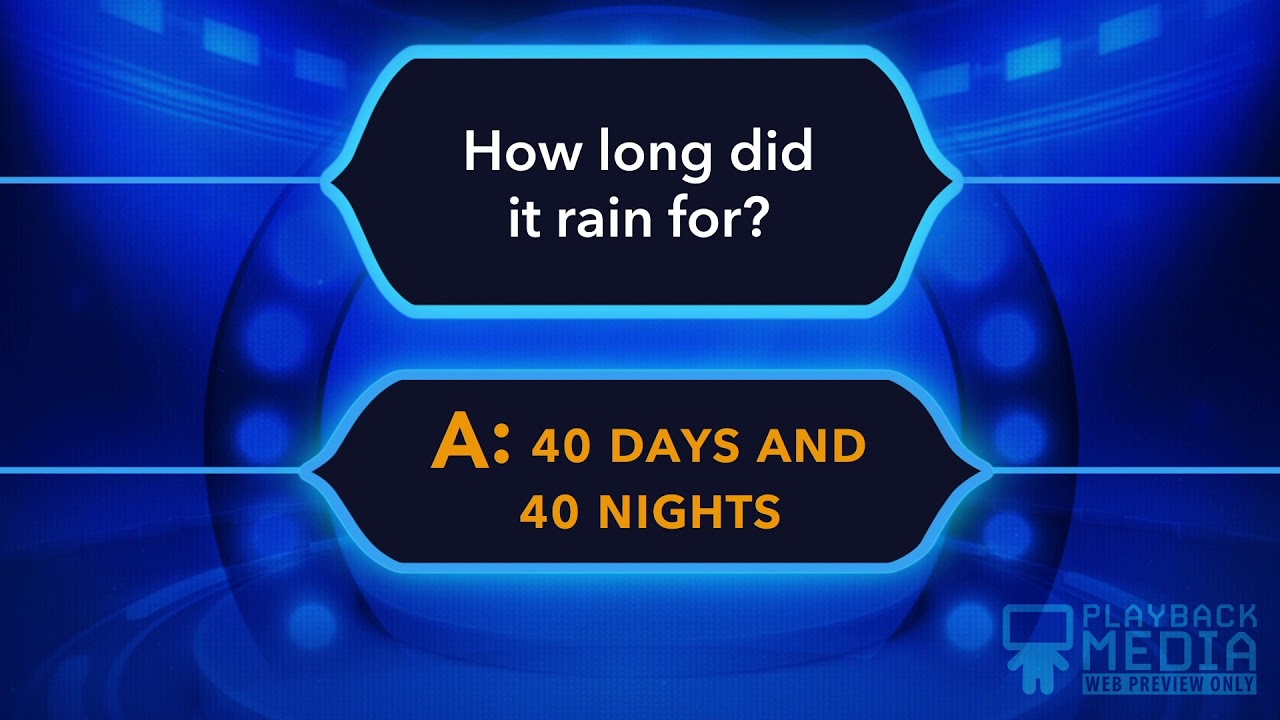 Noah's Ark Bible Trivia Game for kids