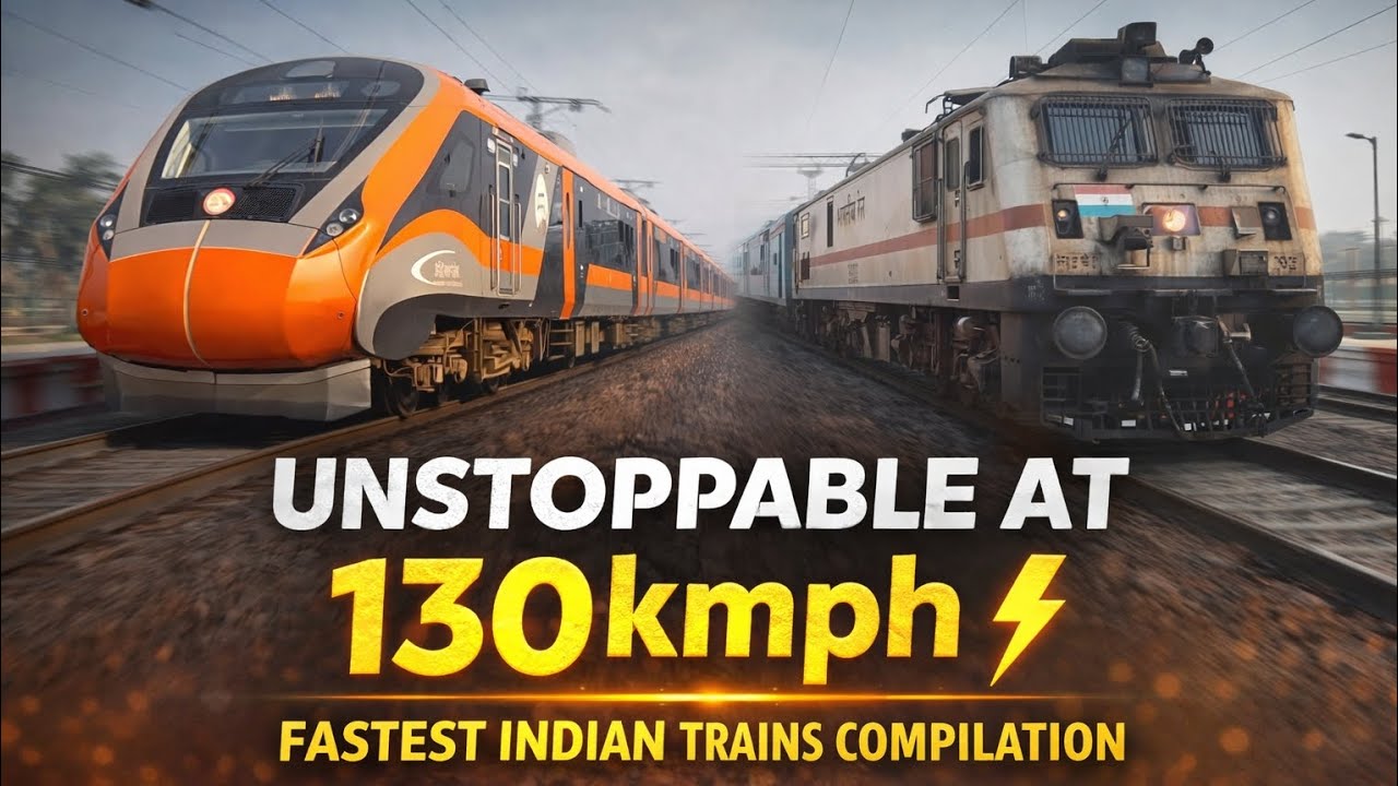 Unstoppable at 130 kmph ⚡ Fastest Indian Trains Compilation | 