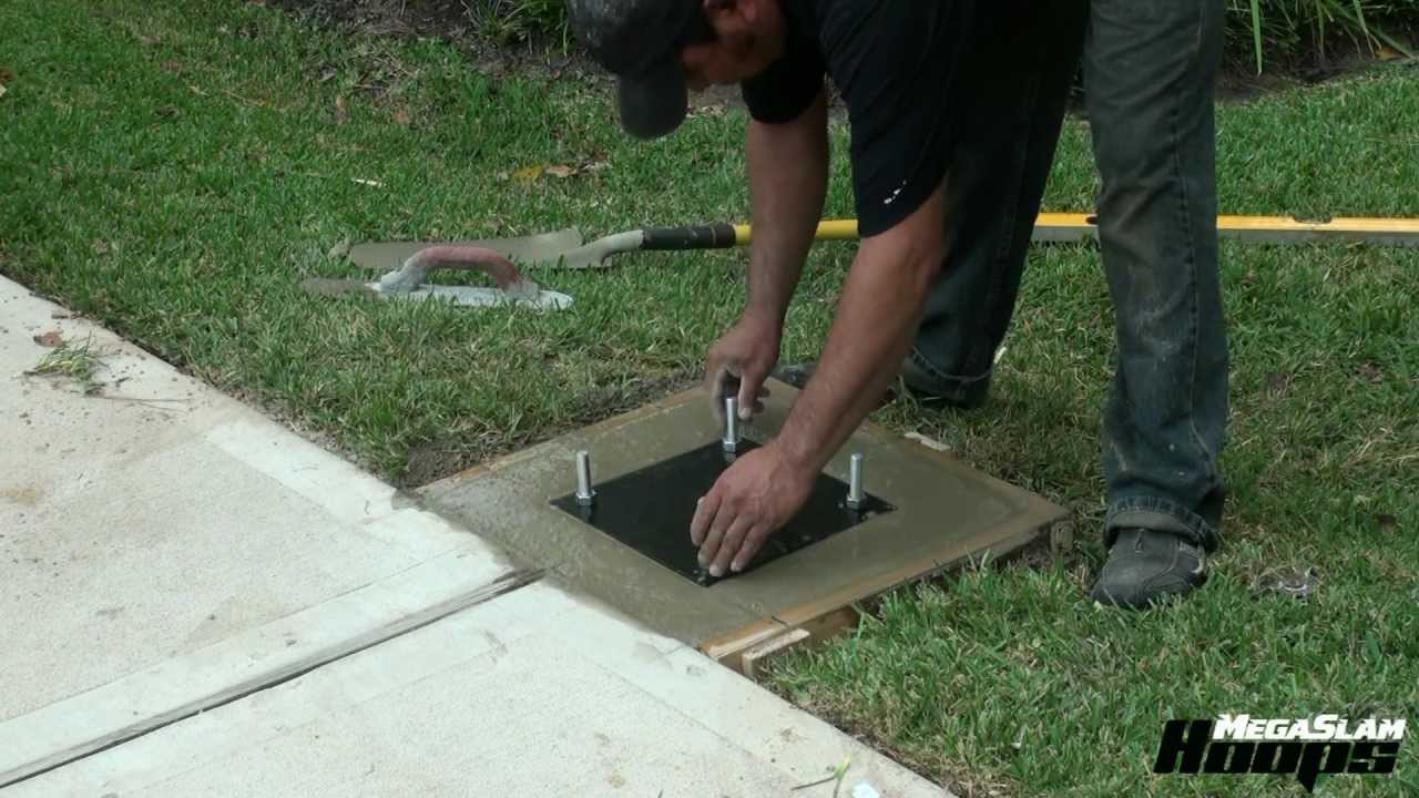 How to Install a Basketball Hoop Anchor -  Part 1 - Mega Slam Hoops® Basketball System