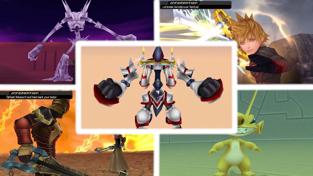 Kingdom Hearts Birth by Sleep - All Boss Fights In Order 1080p