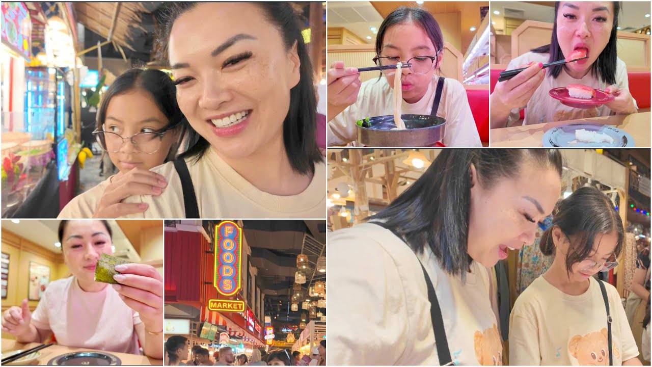 SUSHI TRAIN + ICON SIAM (SPEND THE DAY WITH US IN THE CITY) SASVlogs