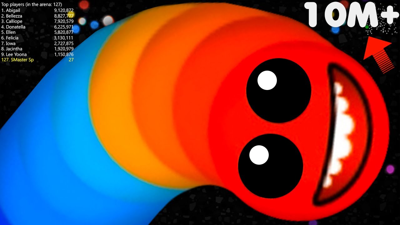 WormsZone.io 10,000,000+ Score Epic Worms Zone io Best Gameplay! (No Hacked) #9