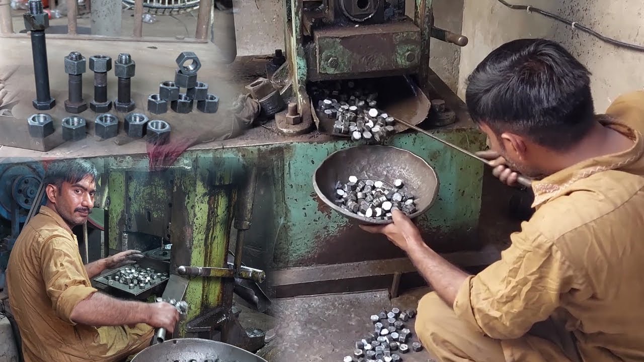 Amazing Process Of Hex Nut Manufacturing With Amazing Technique