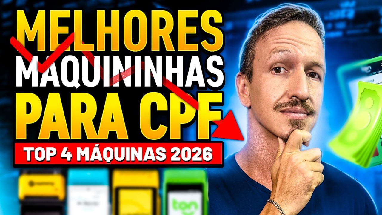 Qual a MELHOR MÁQUINA de CARTÃO para CPF em 2026 | Análise Completa e TAXAS