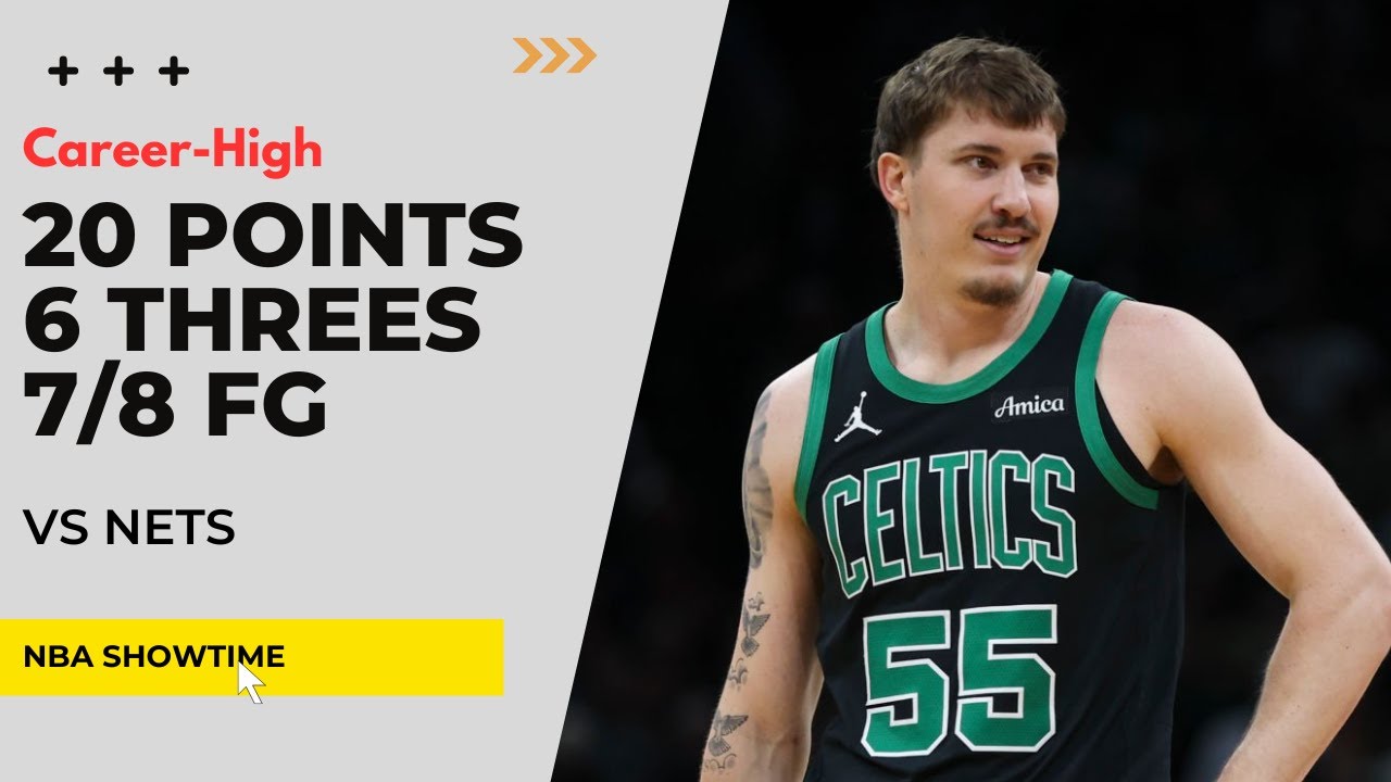 Baylor Scheierman CAREER-HIGH 20 Points, 6 Threes, 7/8 FG vs Nets - Mar 18, 2025 I 2024/25 season