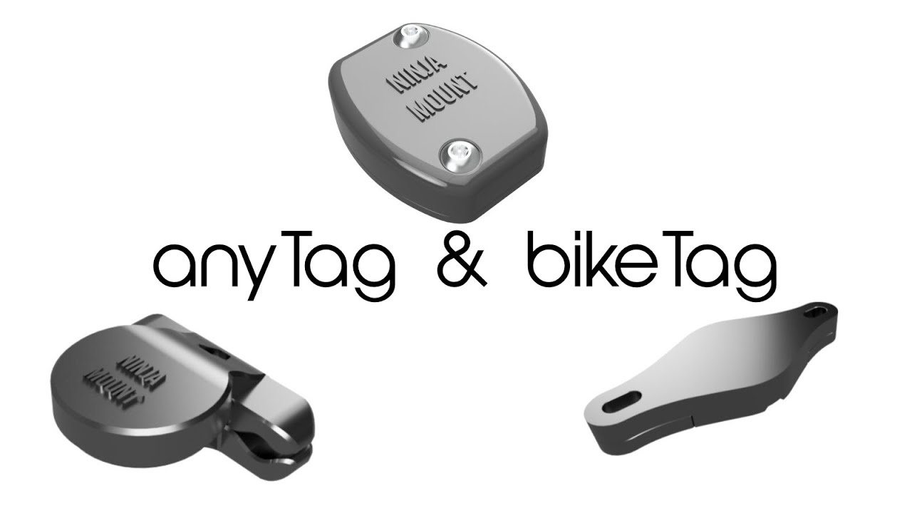 anyTag & bikeTag by NINJA MOUNT / Airtag mount for Bike, Motorcycle, Camper, Van etc.