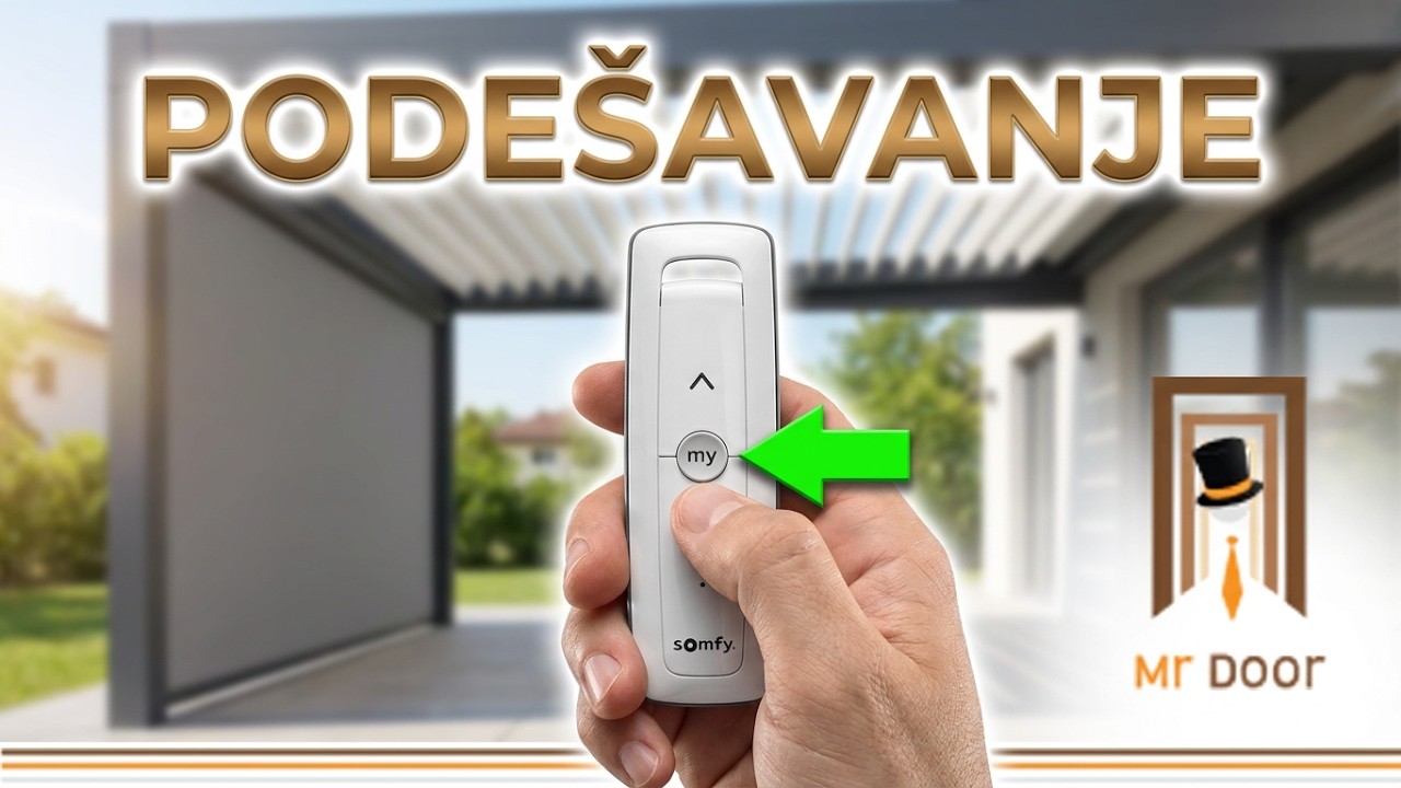 Uputstvo za podešavanje tendi, pergola i spoljnih rolo zavesa - Somfy iO