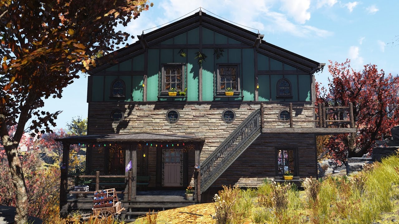 Fallout 76 C.A.M.P. Build: Swiss Chalet