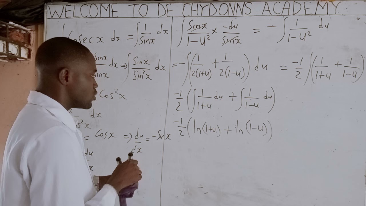 INTEGRATION OF Cosecx dx