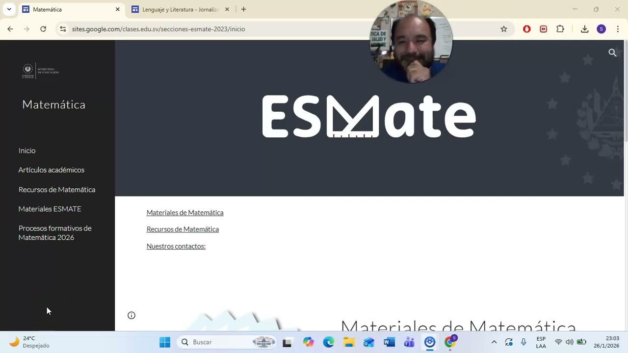 JORNALIZACI&Oacute;N ESMATE 2026 TODOS LOS GRADOS