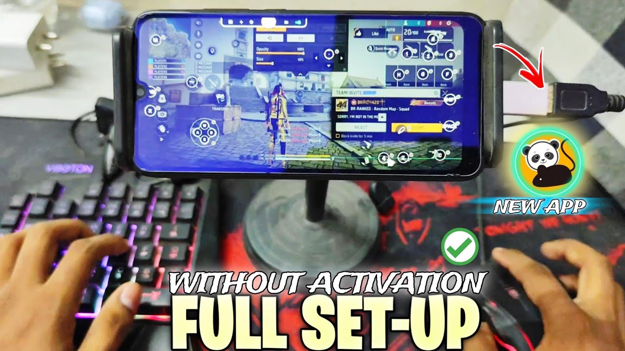2025 NEW APP WITHOUT ACTIVATION PLAY FREE FIRE WITH KEYBOARD AND MOUSE ON MOBILE