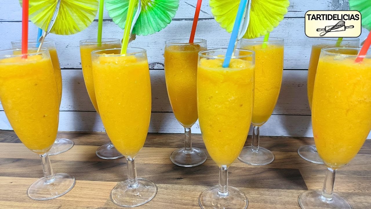🍊 SORBETE de MANDARINA FÁCIL y RÁPIDO, el POSTRE Perfecto para cualquier Celebración