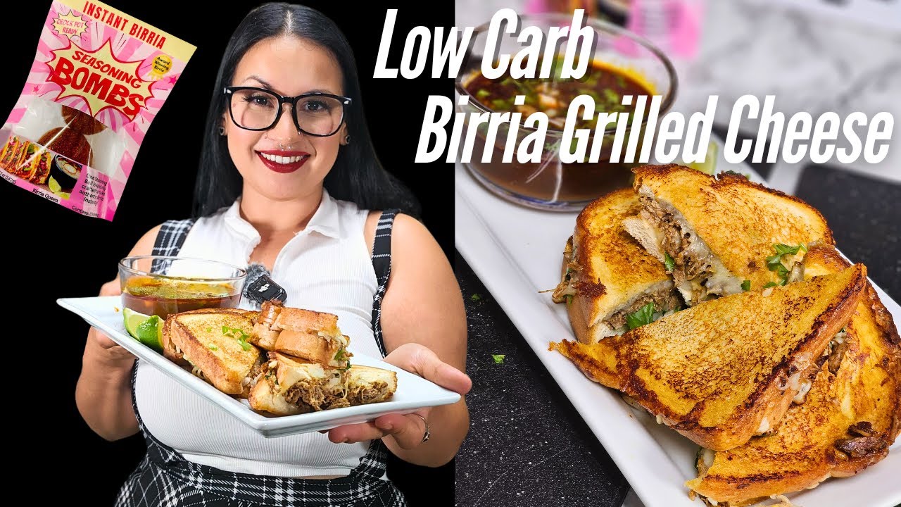 Low Carb Birria Grilled Cheese | Viral Instant Birria Bombs