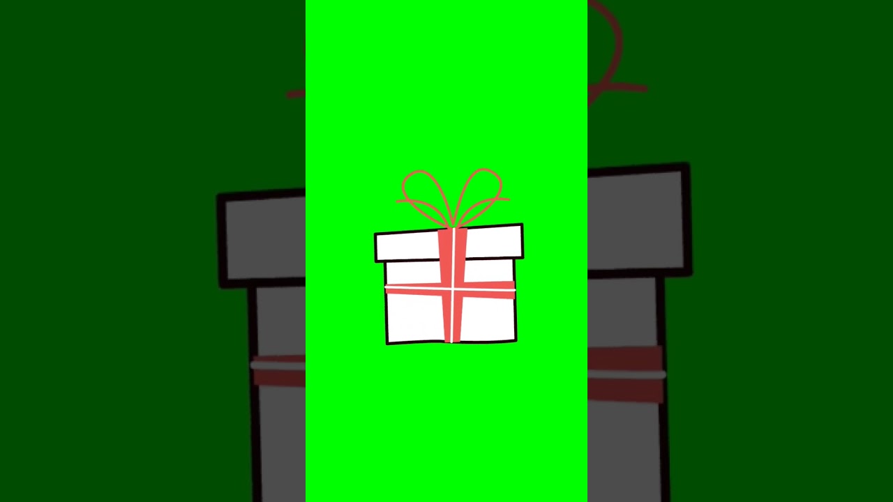 Green Screen Animated Gift | #shorts #greenscreen
