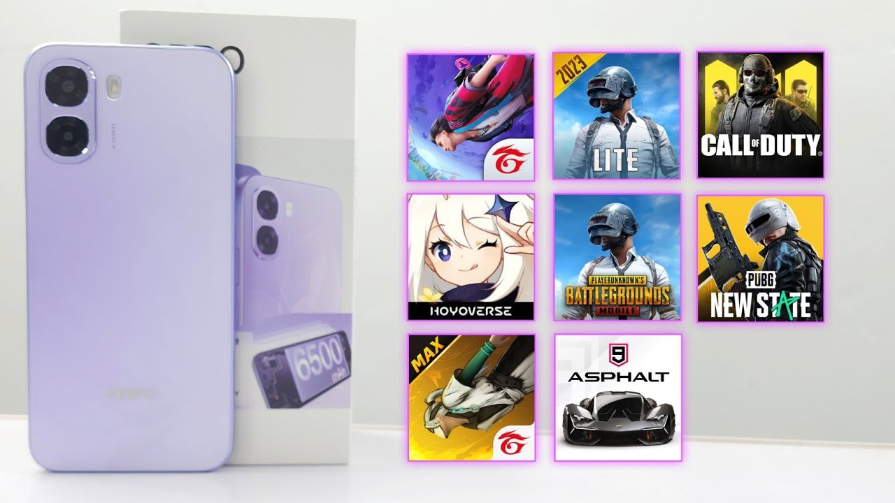 Oppo A6x 8+ Games Test - PUBG/New State/Free Fire/Call Of Duty/Genshin Impact/Asphalt 9