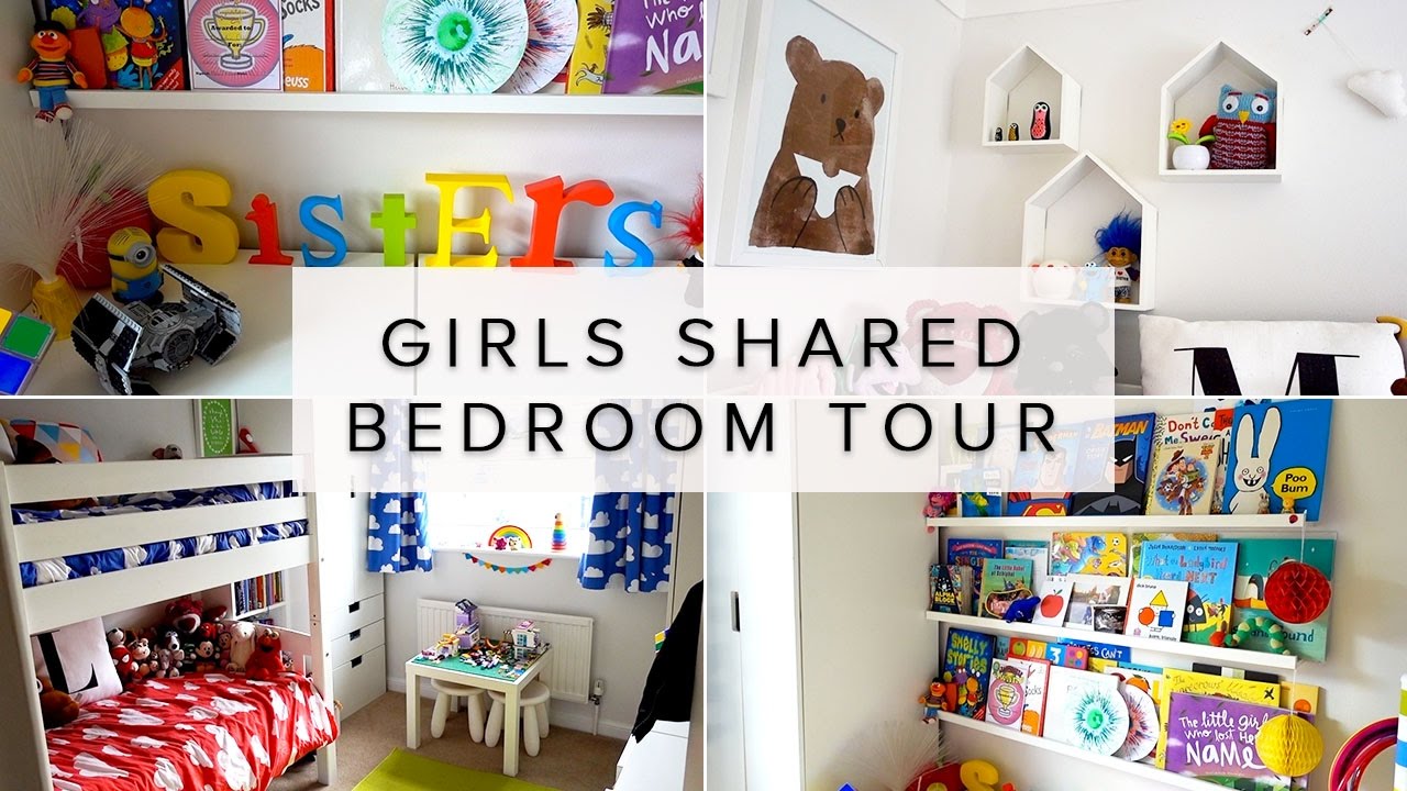 KIDS SHARED BEDROOM IDEAS ROOM TOUR- RAINBOW COLOURS