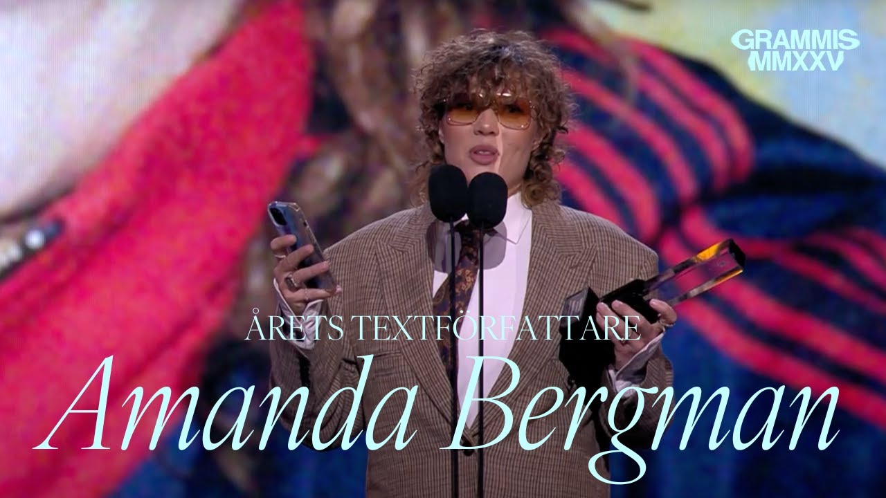Vinnare Årets Textförfattare: Amanda Bergman (Grammis 2025)
