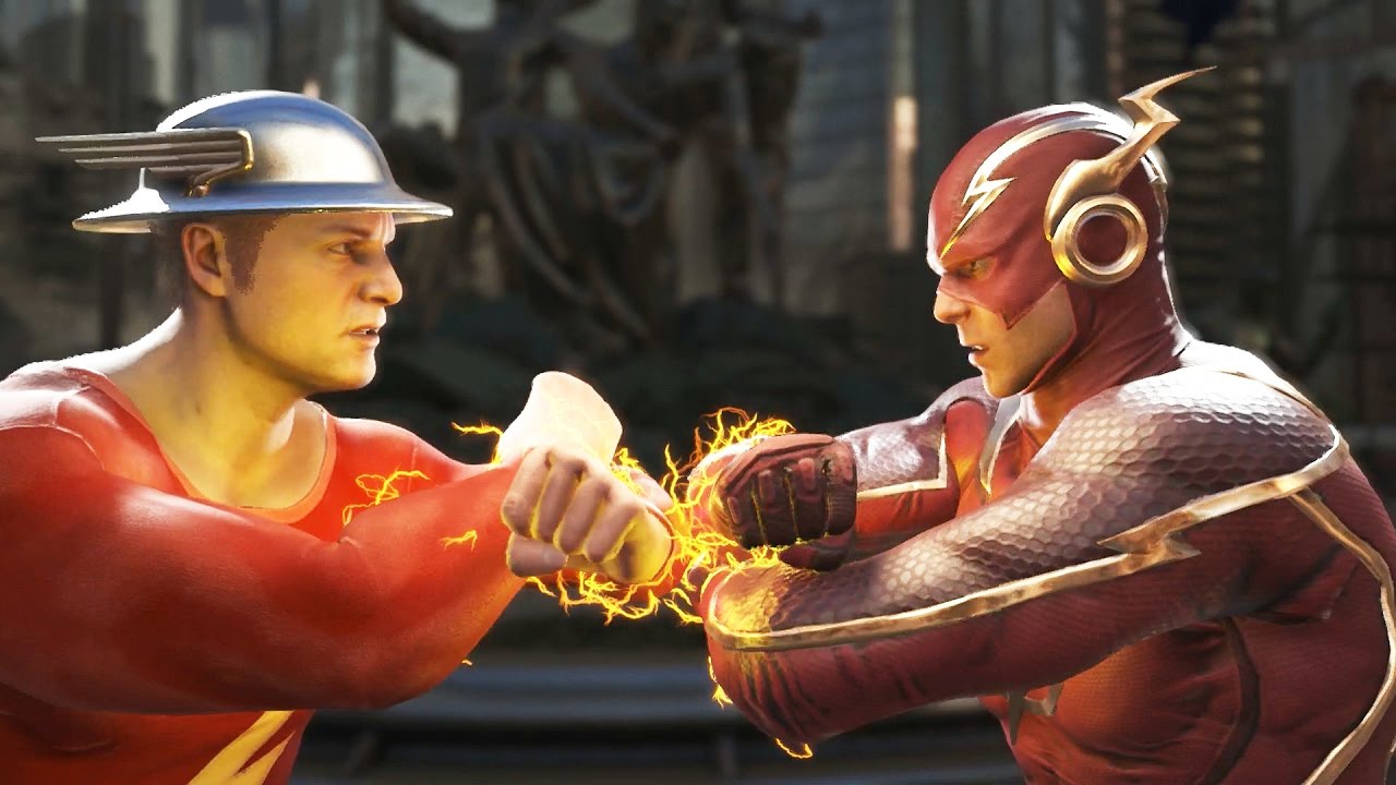 INJUSTICE 2 Jay Garrick (Golden Age Flash) vs Flash/Reverse Flash/Captain Cold Clash Dialogue