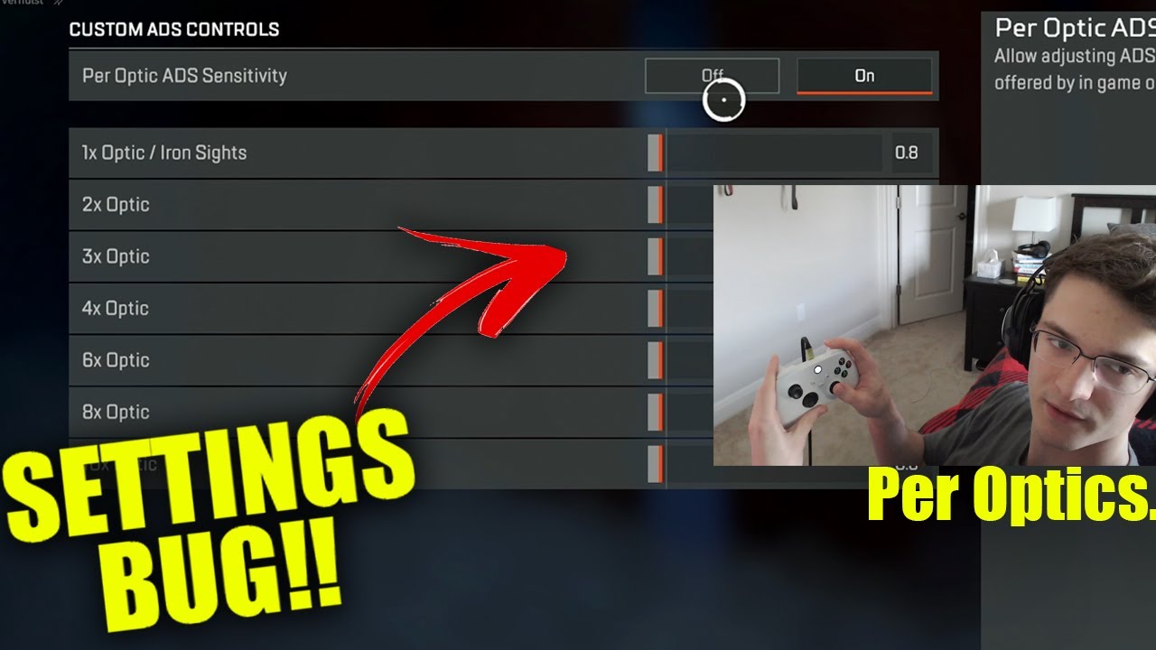 TSM Verhulst Exposes Settings Bug Season 17 Apex Legends