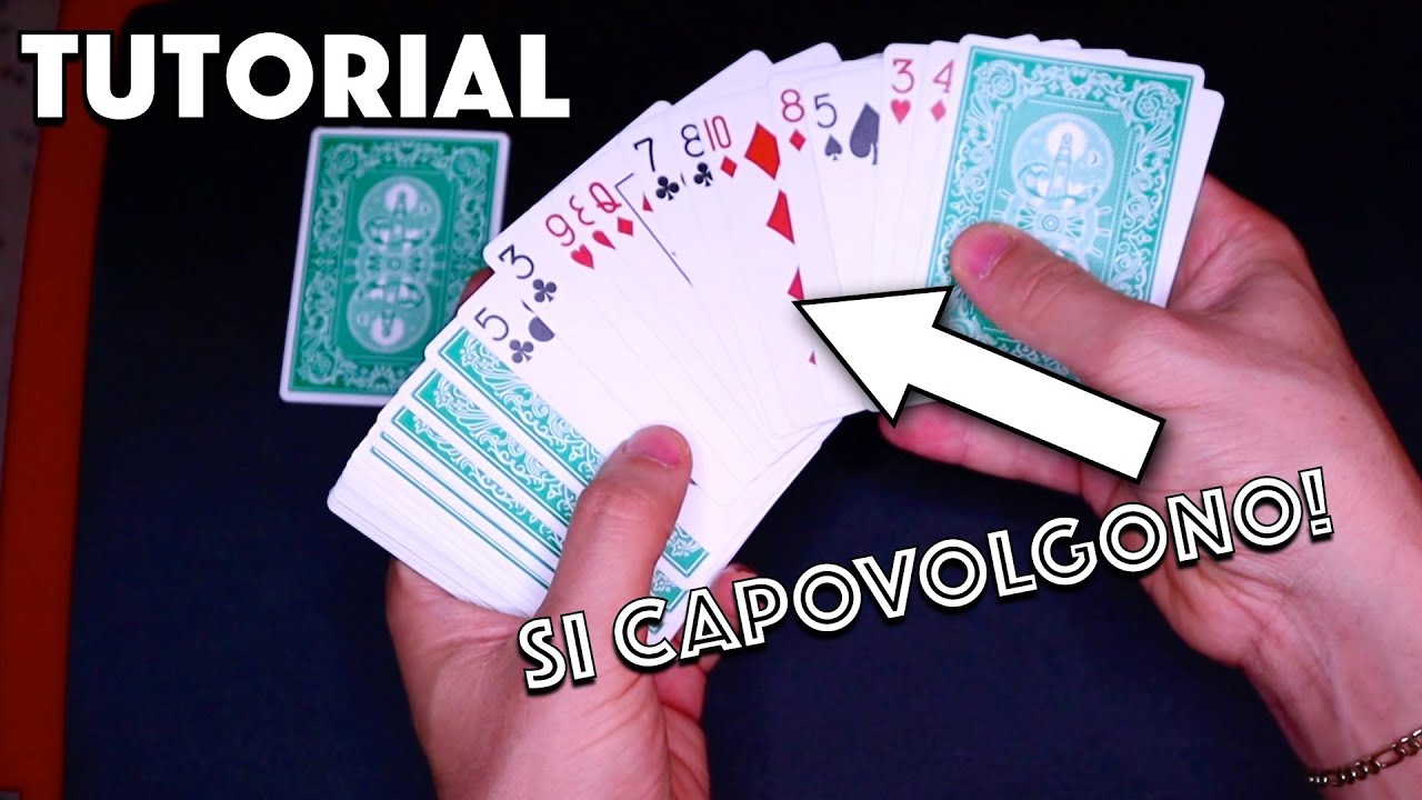 MAGIA CON LE CARTE FACILE, VELOCE E VISUALE TUTORIAL ANCHE DA STREET MAGIC! magic card trick reveal