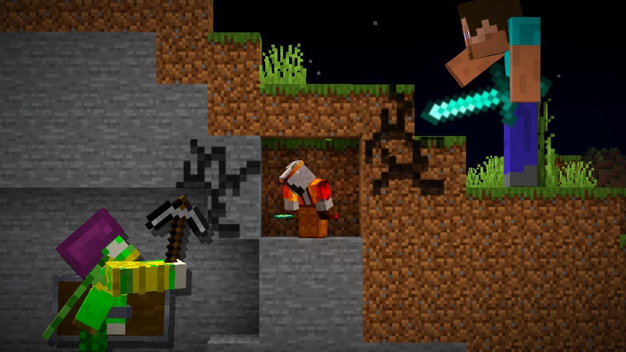 Minecraft Manhunt, mutta huntterit on isoja