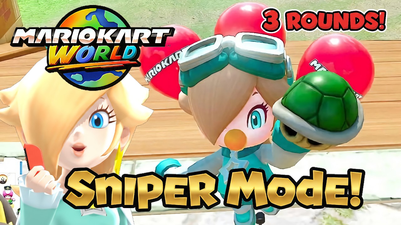 Mario Kart World Balloon Battle Touring Baby Rosalina Gameplay 3 Rounds
