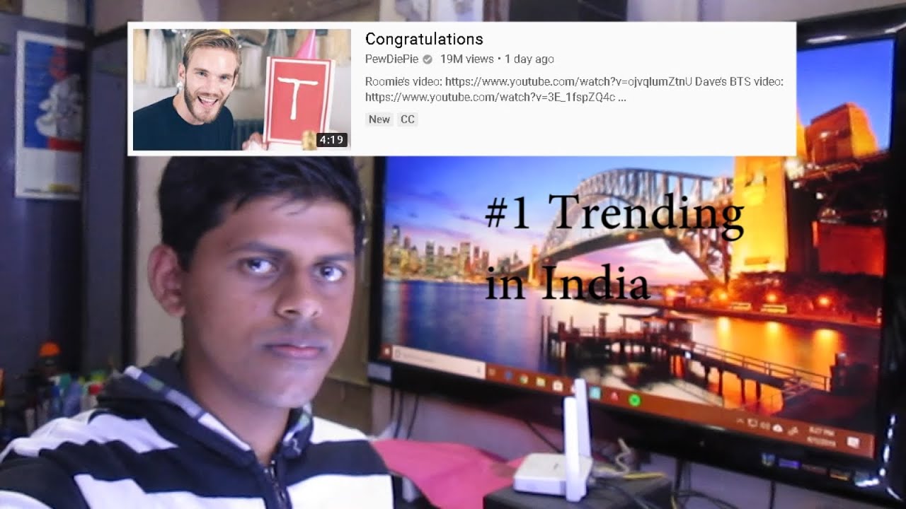 Indian guy reacts to Pewdiepie's Congratulations