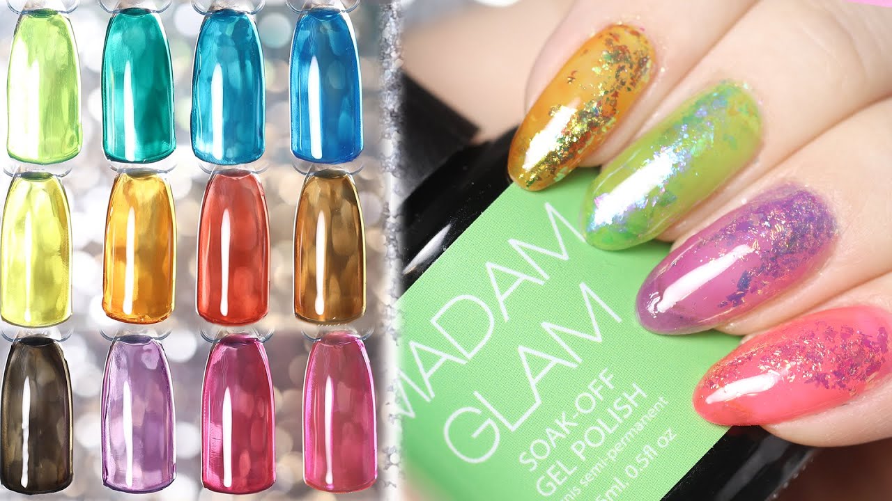 Create the Perfect TRANSLUCENT nails! 💅🏻  POUR ME A GLASS - Madam Glam Collection