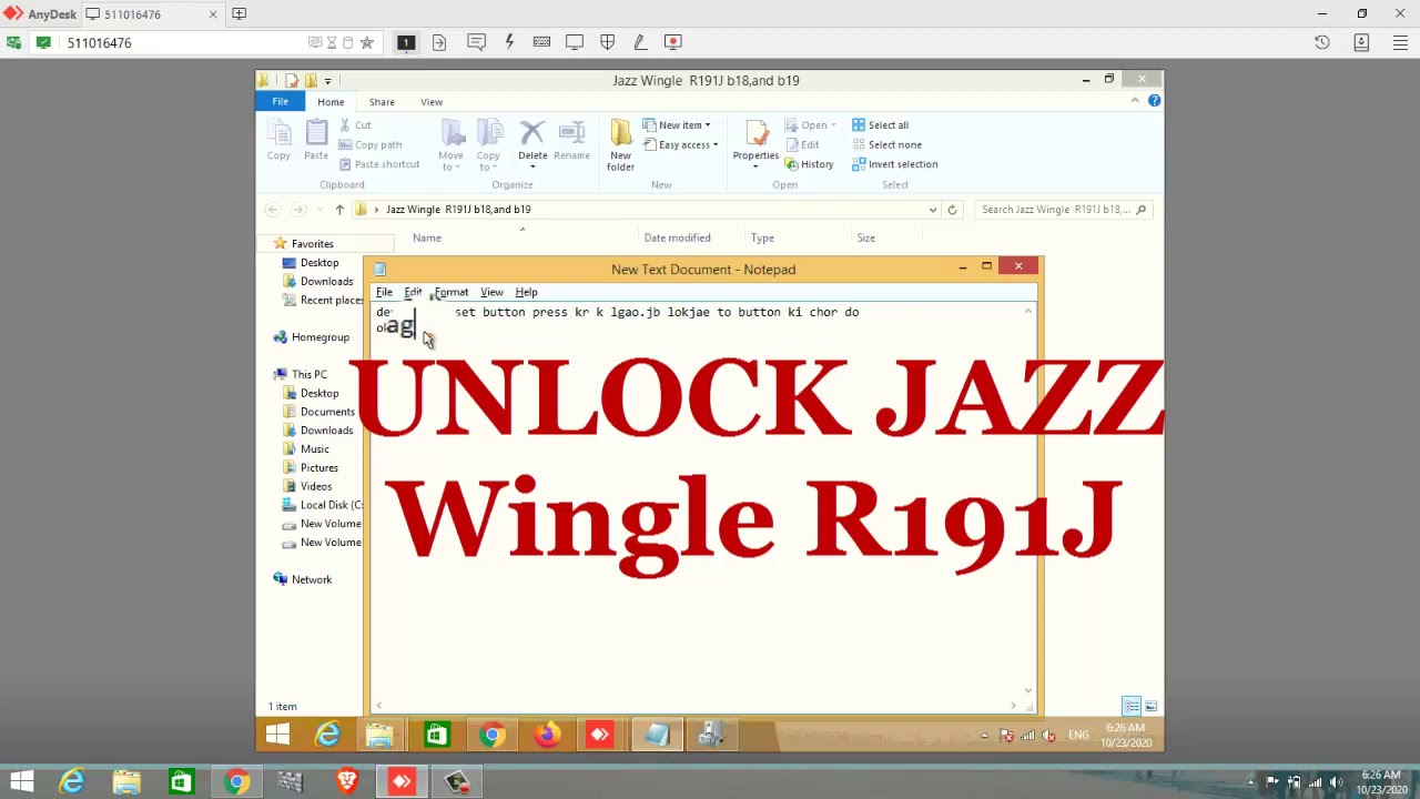 jazz wingle R191j B18,b19 full unlock Free file