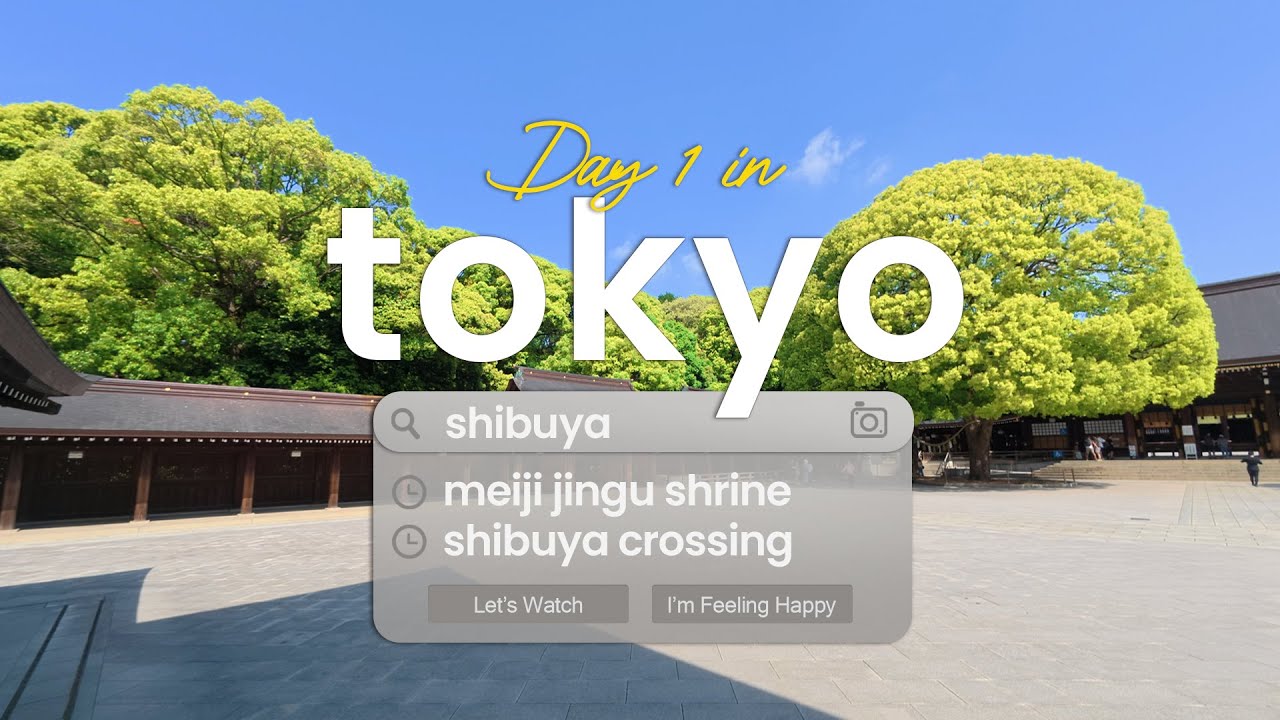 Tokyo Day Trip Vlog | Visiting Meiji Jingu Shrine & the Famous Shibuya Crossing