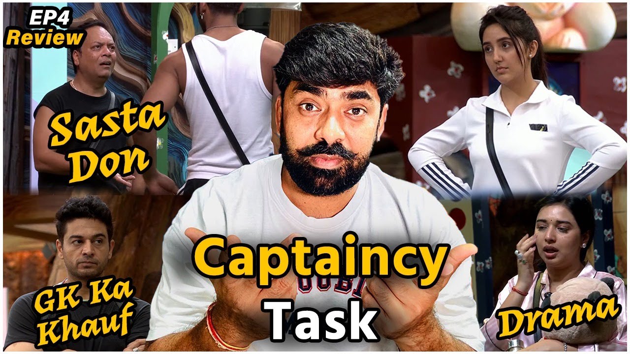 Bigg Boss 19 EP4 Review Captaincy Task: Gaurav Vs Kunikaa, Tanya Drama, Basheer Vs Abhishek, Zeeshan