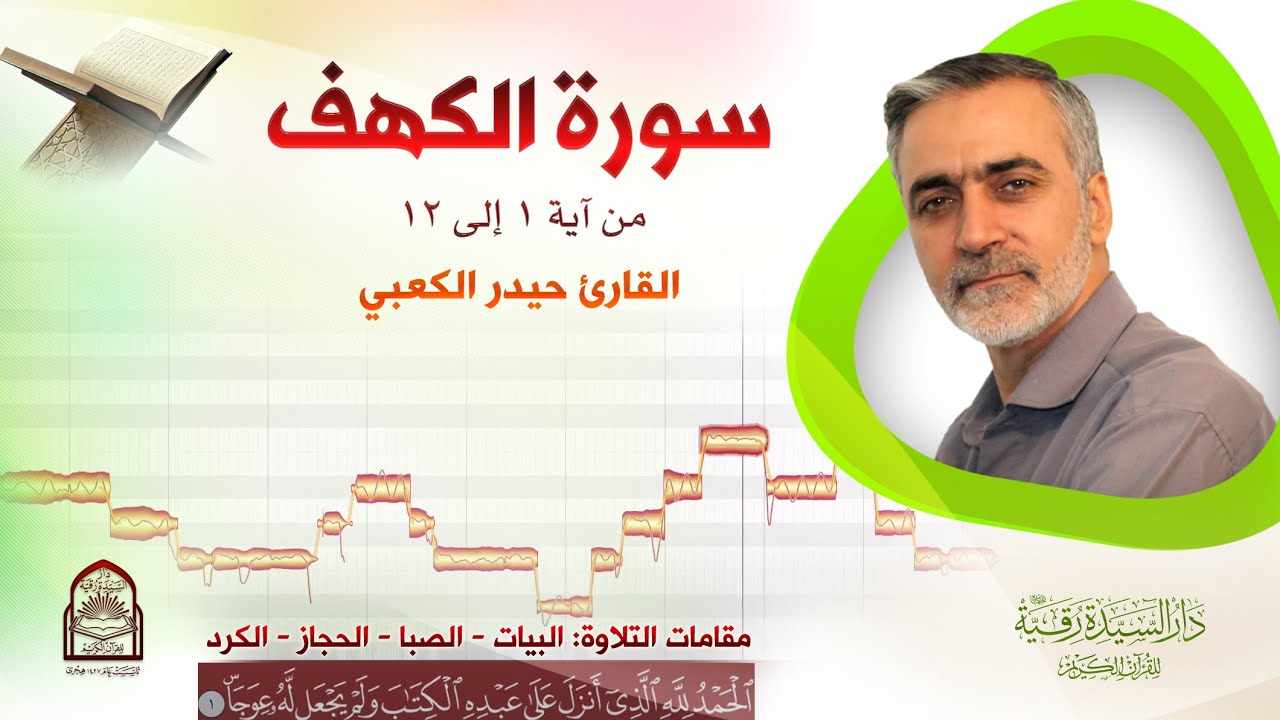 سورة الكهف - القارئ: حيدر الكعبي - مقامات التلاوة: البيات - الهزام - الكرد - أثر كرد