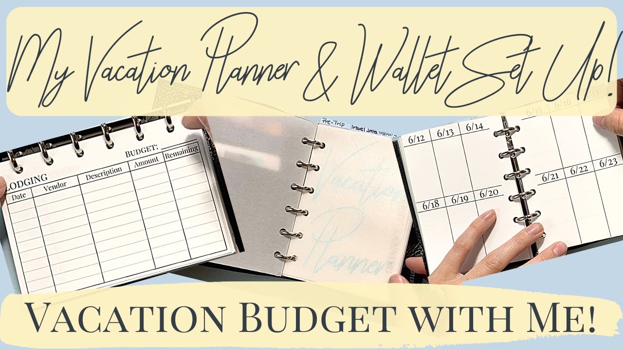 Travel Planner and Wallet for Vacations! || Flip Through || Vacation Budget with Me || 12 Day Trip