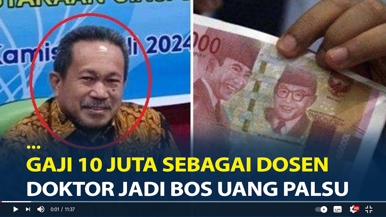 Gaji 10 Juta sebagai Dosen, Andi Ibrahim Nyambi Jadi Bos Pabrik Uang Palsu di UIN Makasar