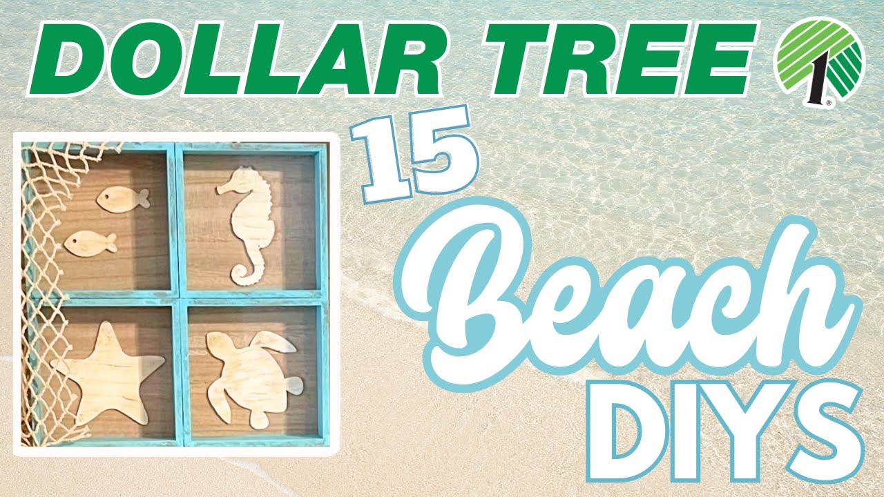 🐚 Shell Yeah! 15 BEST Dollar Tree DIYS & Hacks! Coastal Beach Decor | Shore Living