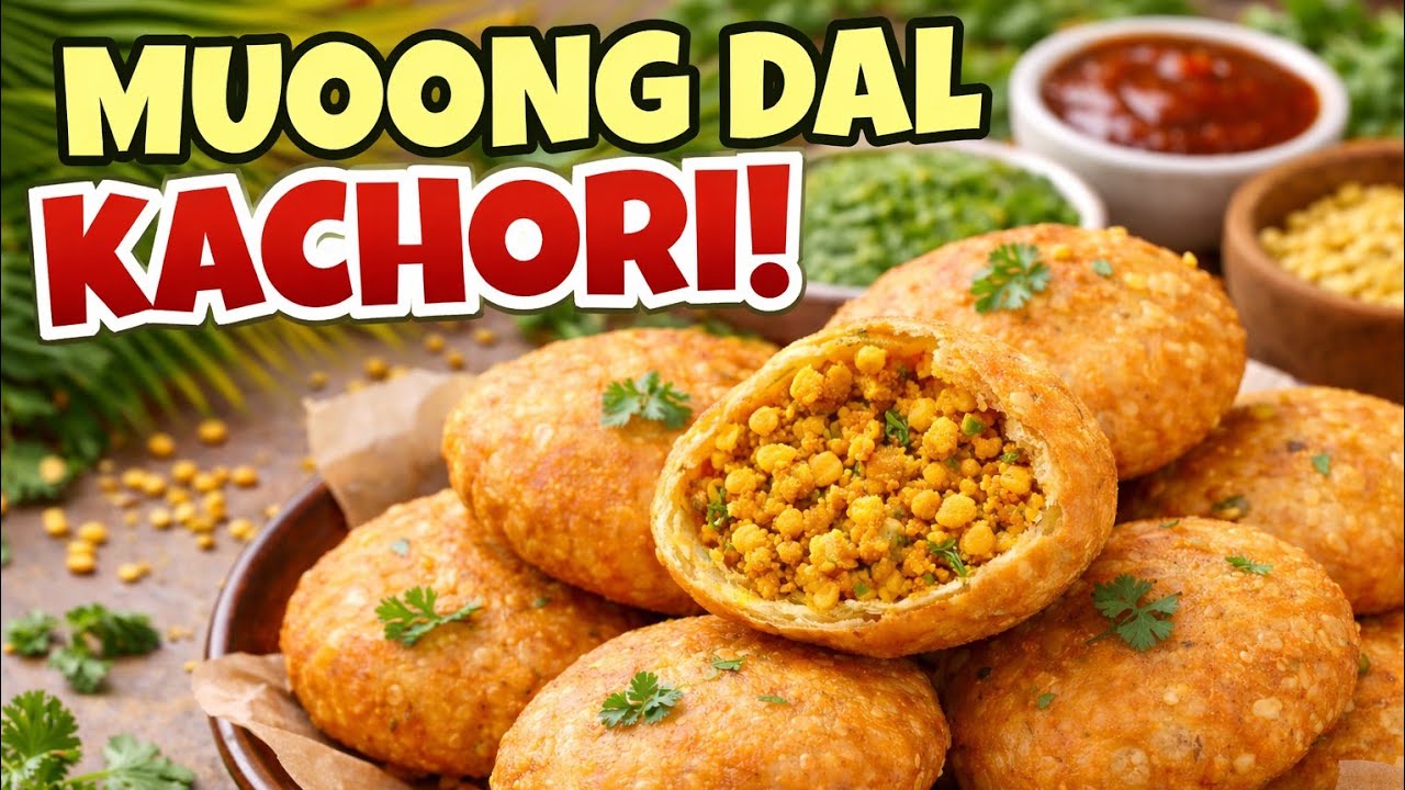 न बेलने, फटने का झंझट - फूली-फूली खस्ता मूंग दाल कचौड़ी बनाए झटपट 5 Trick से ! Moong Dal Kachori