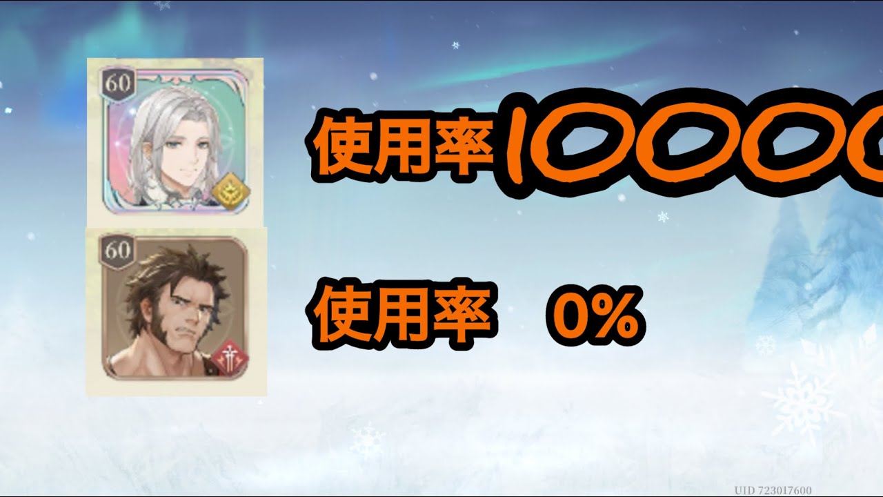 【鈴蘭の剣】えっぐまのキャラ使用率.mp810