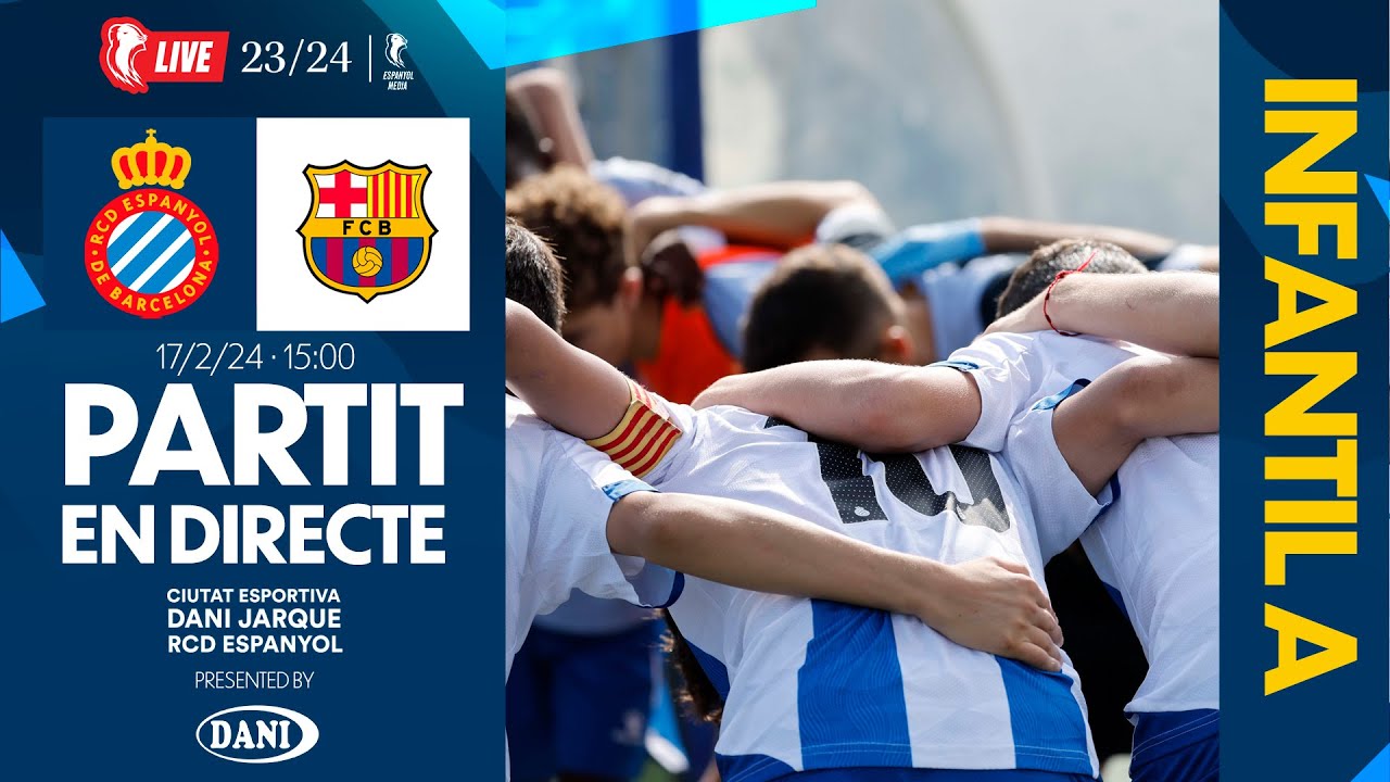 🔴 LIVE | ⚽️ RCD Espanyol Infantil A  🆚 FC Barcelona | J18 | Div. Honor Cat. | #EspanyolMEDIA