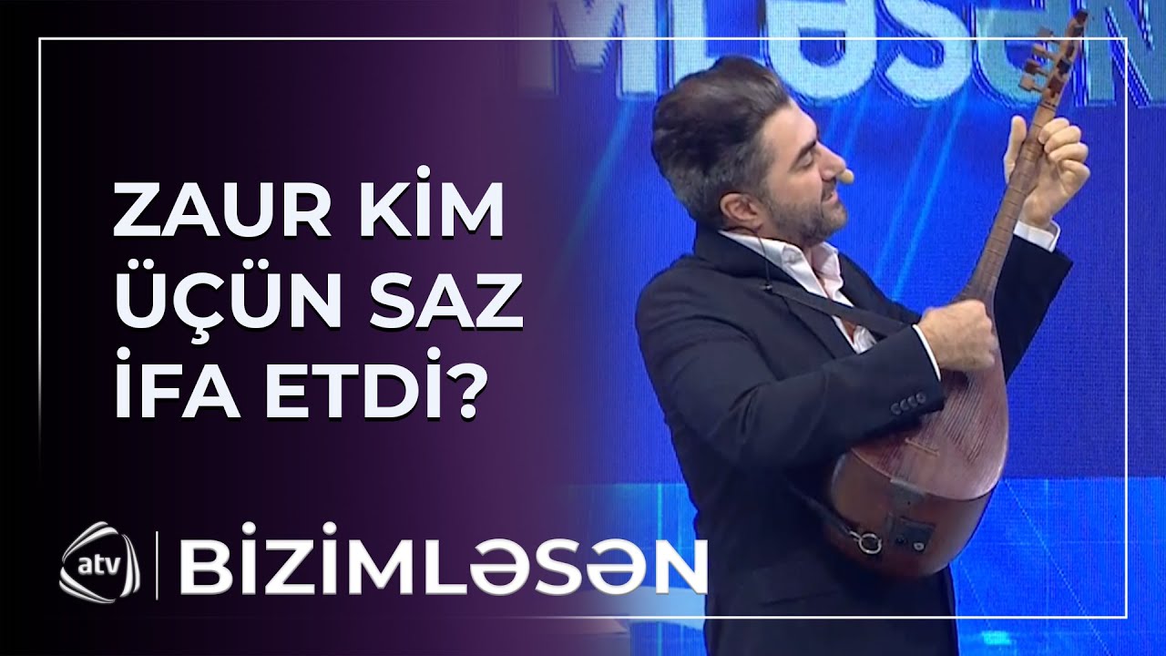 Zaur Baxşəliyev canlı efirdə şeir deyib, saz İFA ETDİ / Bizimləsən