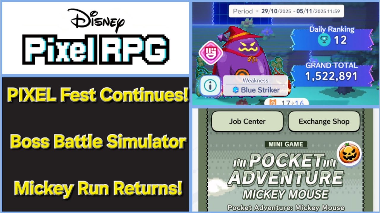 Disney Pixel RPG | Фестиваль PIXEL продолжается! Симулятор битвы с боссом — Pocket Adventure возв...