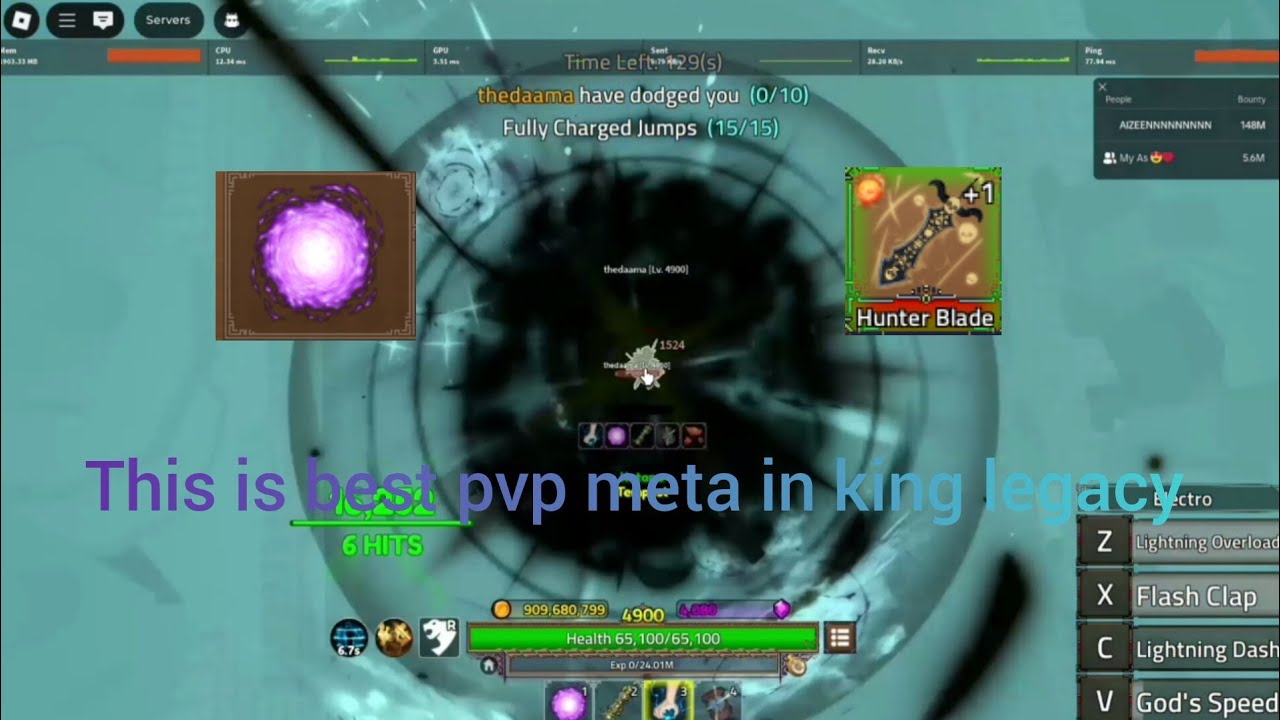 This best combo pvp in the game! [King legacy UPD 8]