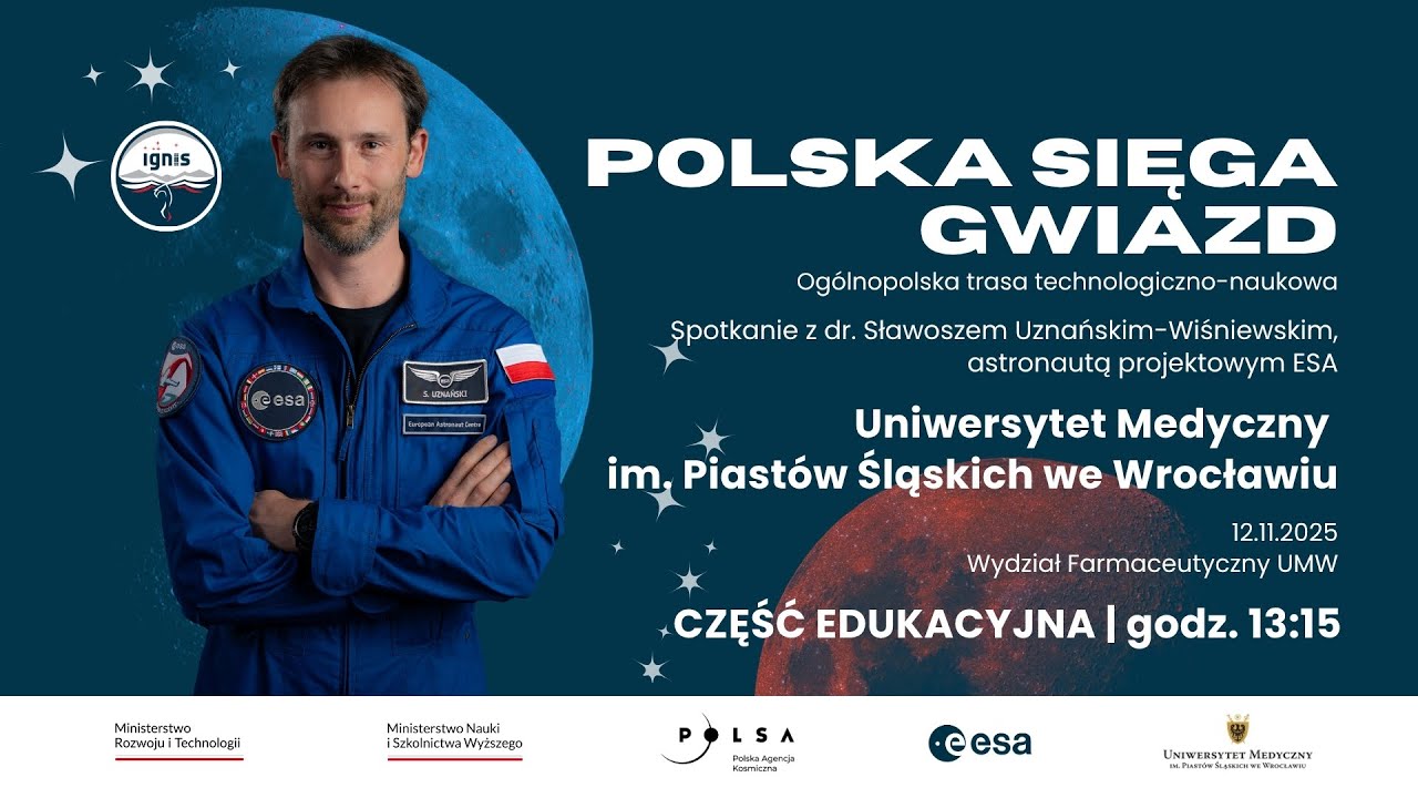 Polska sięga gwiazd - spotkanie z dr. Sławoszem Uznańskim-Wiśniewskim - część edukacyjna
