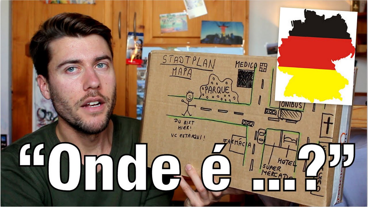 Aula de ALEMÃO #24 | Perguntar o caminho, Direçoes | Wegbeschreibung