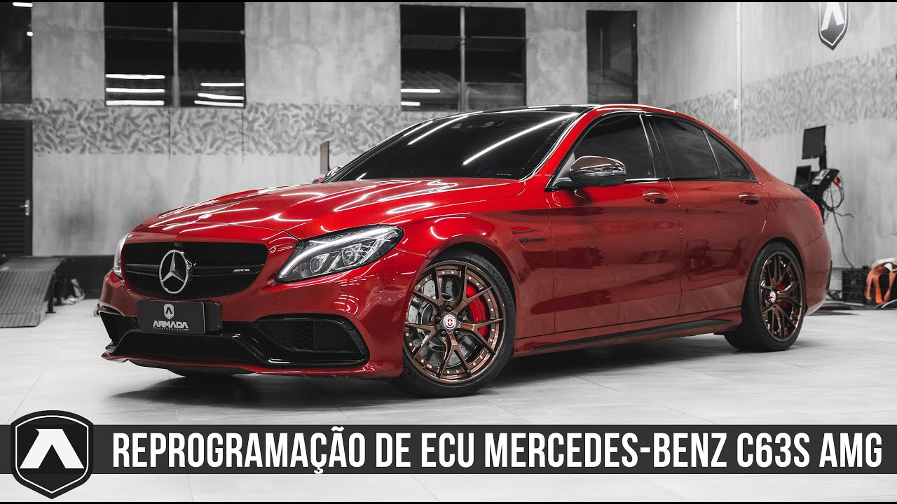 A Mercedes C63 S AMG (w205) ficou com 630cvs e 85kgfm após a preparação Stg2 Armada Performance
