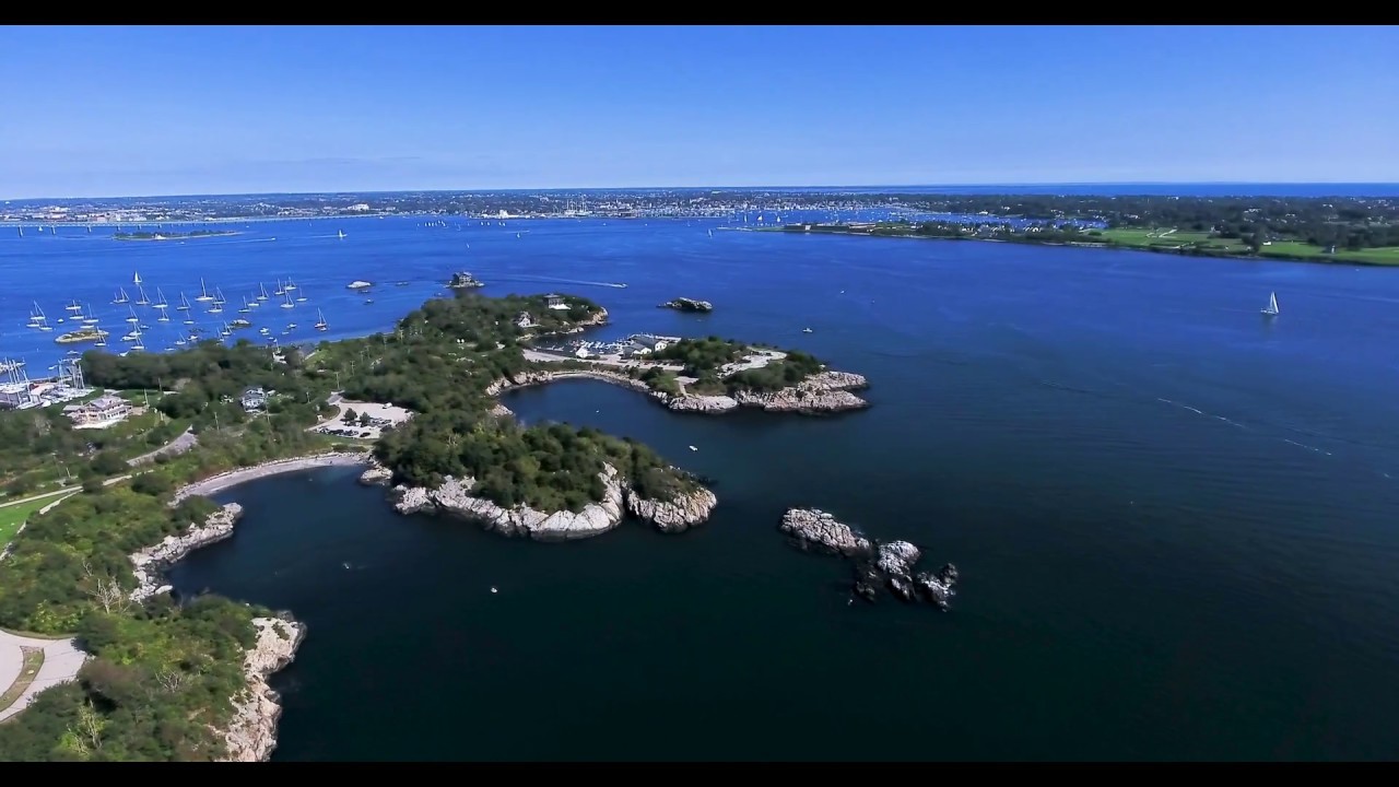 4K Drone DJI  Fort Wetherill Jamestown Rhode Island