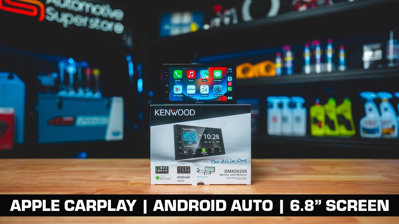 Kenwood DMX5020S | Головное устройство Android Auto с ёмкостным сенсорным экраном 6,8 дюйма и под...