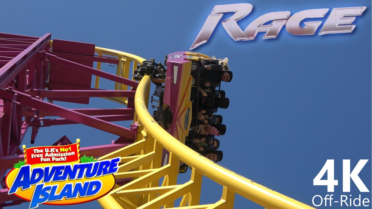 Rage - 4K UHD Off-Ride - Adventure Island - Gerstlauer Eurofighter - Cinematic