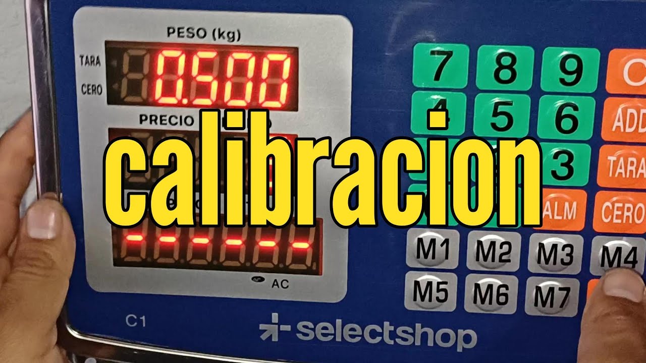 Calibración Bascula Selectshop | De 150kg