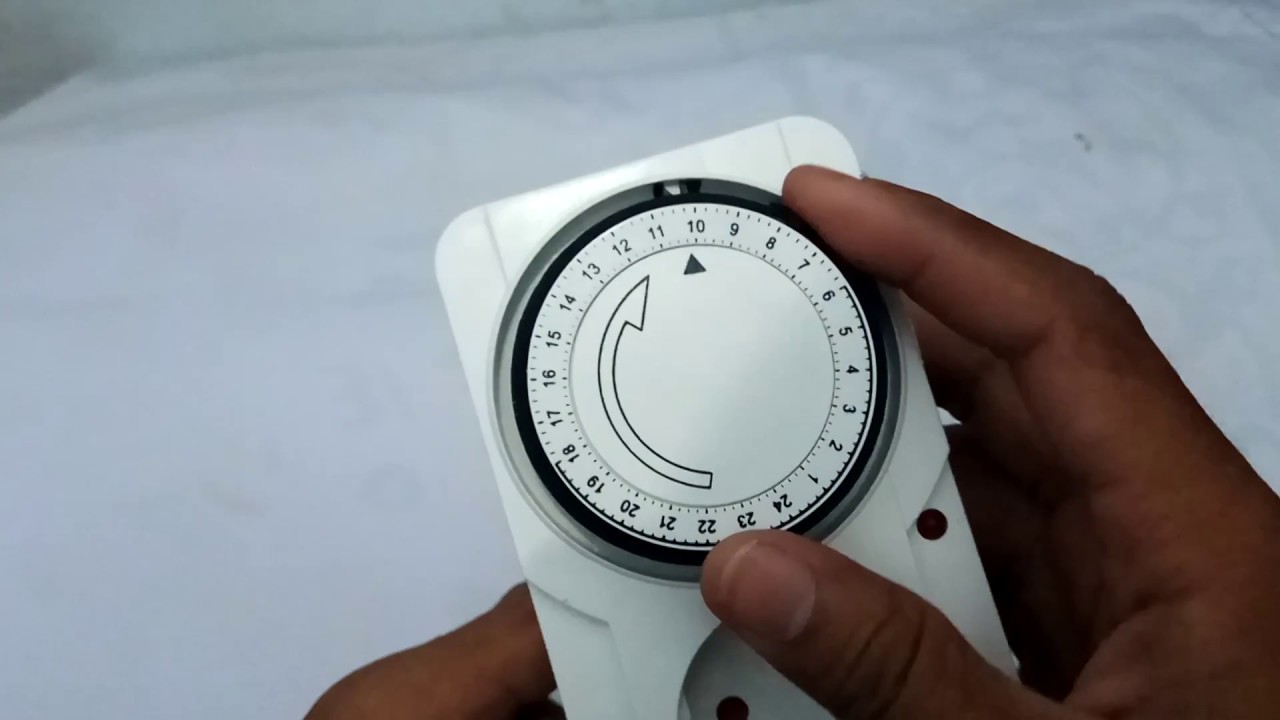 How to set analog timer switch 24 hours